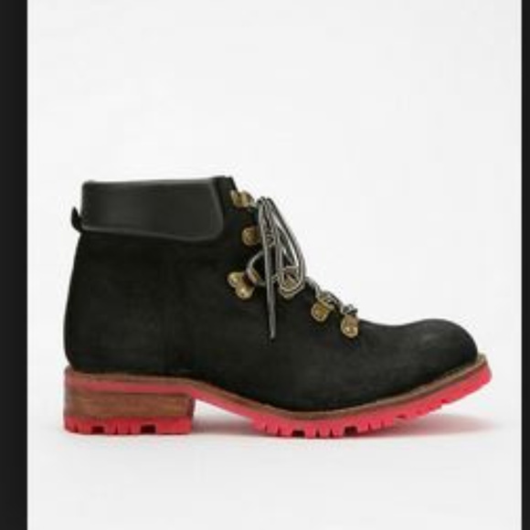Jeffrey Campbell Shoes - Jeffrey Campbell Lyle Black hiking boots pink